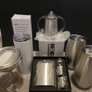 Stainless Steel Drinkware Set Tumblers